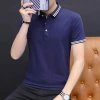Camisetas de algodón camisetas hay hombres de verano los frascos solapa corta la madurez de los jóvenes Gua cabeza camisas polo 桖 t Specification image